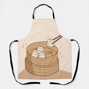 Tablier Kawaii Dim Sum Bunny Apron