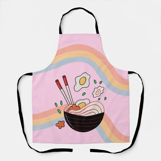 Tablier Kawaii japonais Ramen Apron (Recto)