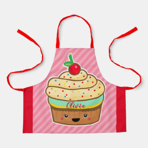 Tablier kawaii NOM PERSONNALISÉ enfants rétro Tout-sur-imp