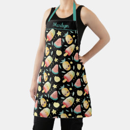 Tablier Kawaii Popsicle Watermelon Design ananas