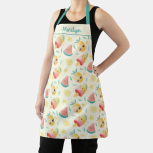 Tablier Kawaii Popsicle Watermelon Design ananas