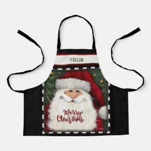 Tablier Kid's mignon Père Noël personnalisé Joyeux Noël