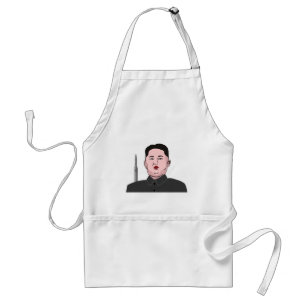Tablier Kim Jong-un avec missile nucléaire Pop Art