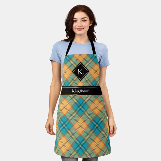 Tablier Kingfisher Tartan Apron (Porté)