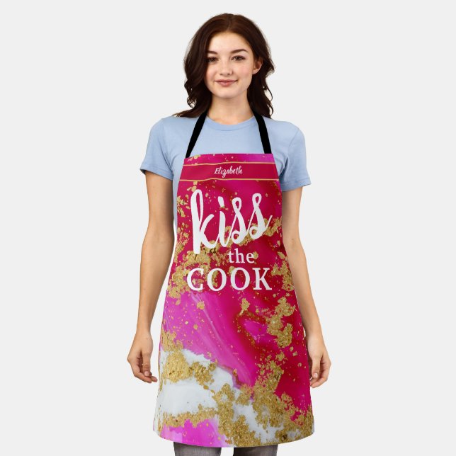 Tablier Kiss Cuisine Cuisinière Cuisine BBQ Baker Marble (Porté)