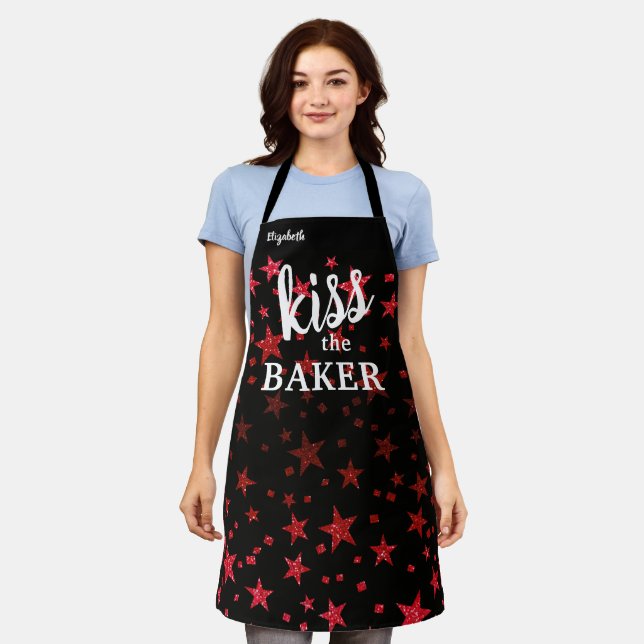Tablier Kiss The Cook Food Chef Cuisine Star Baker Parties (Porté)