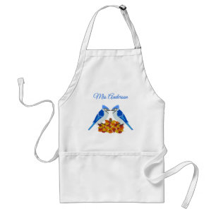 Tablier Kissing Blue Jays Mariage de automne personnalisé