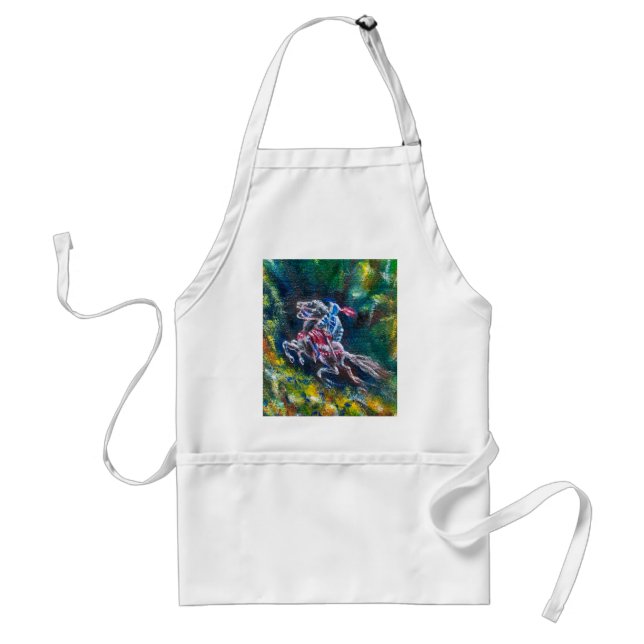 TABLIER KNIGHT LANCELOT, CHEVAL EN FORÊT VERTE (Devant)