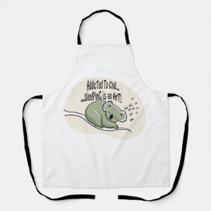 Tablier Koala Addicted to Chill 1 message humour
