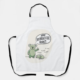 Tablier Koala Addicted to Chill 2 message humour