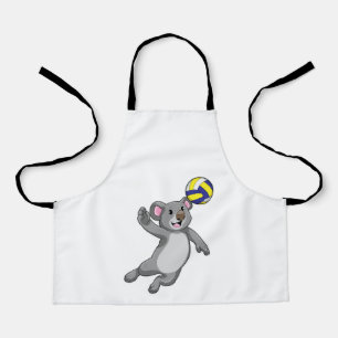 Tablier Koala comme joueur de volleyball avec volleyball
