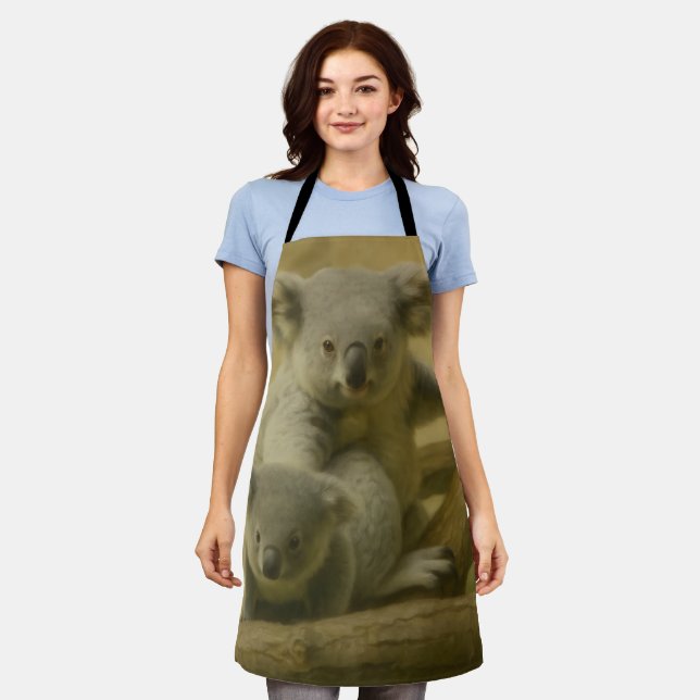 Tablier Koala Companions - Tender Wildlife Art Print (Porté)