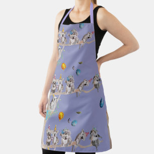 Tablier Koala Koala fête d'anniversaire Apron animal pourp