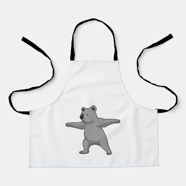 Tablier Koala ours au Yoga Fitness (Recto)