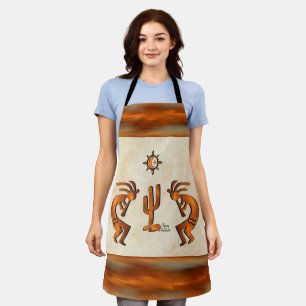 Tablier Kokopelli Et Cactus Apron