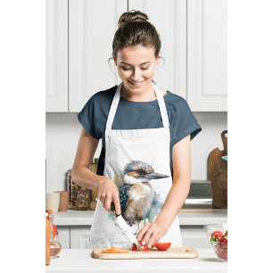 Tablier Kookaburra mignon sur une branche, personnalisable