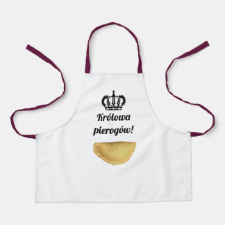 Tablier królowa pierogów dumplings reine enfants polonais 