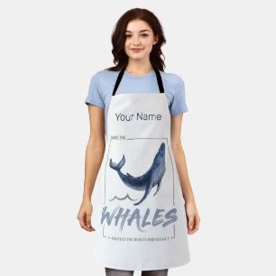 Tablier La baleine protège les baleines et la cétacée d'aq