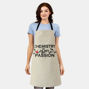 Tablier La chimie est ma passion citation de chimiste drôl