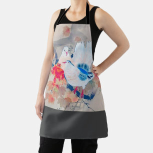 Tablier La colombe dans les feuilles d'automne, Watanabe S