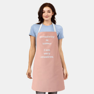 Tablier La créativité est désordonnée. Apron drôle