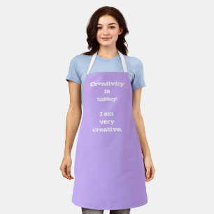 Tablier La créativité est désordonnée. Apron drôle