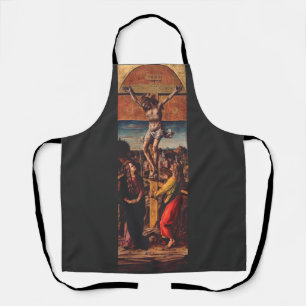 Tablier La Crucifixion d'après Carlo Crivelli Art Sacré