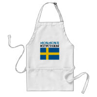La cuisine de Mormor comportant le drapeau de la