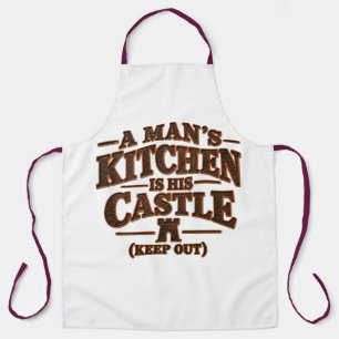 Tablier La cuisine d'un homme est son château
