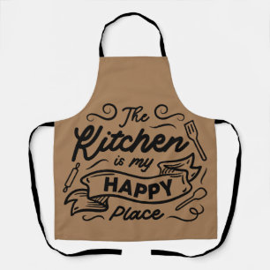 Tablier La Cuisine Est Mon Endroit Heureux