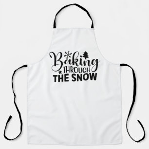 Tablier La cuisson à travers la neige