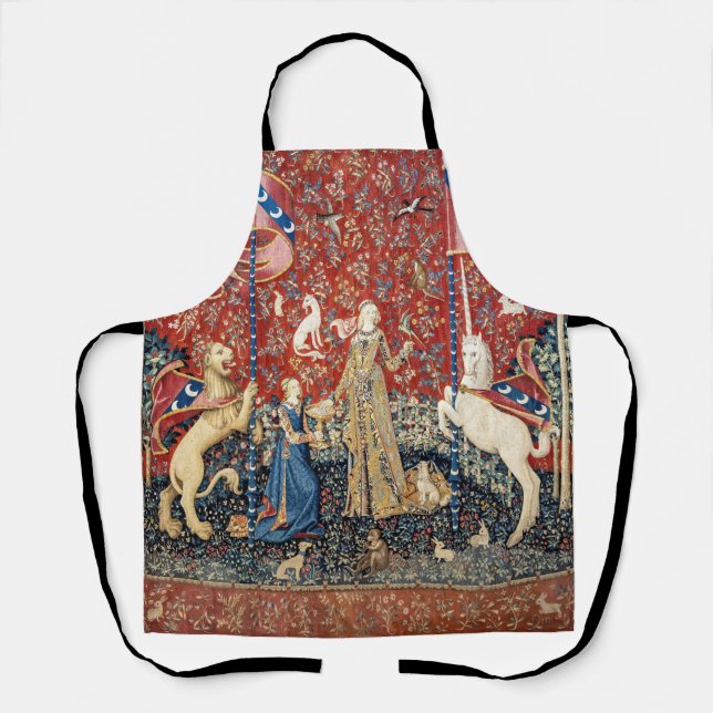 Tablier La Dame et la licorne, Goûtez (Recto)