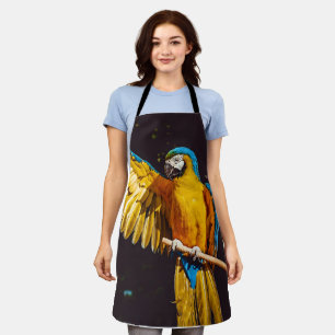 Tablier La faune des oiseaux jaunes Joli Macaw