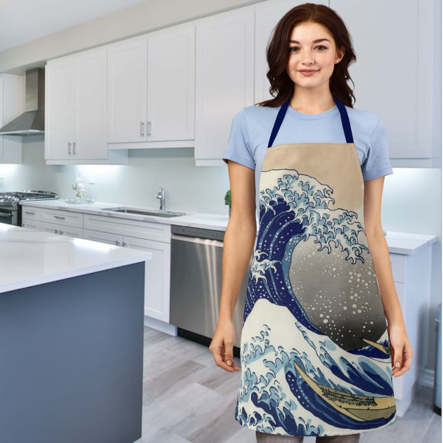 Tablier La Grande Vague Au Large De Kanagawa (The Great Wave Off Kanagawa Apron from Ricaso - Vintage art on modern day products)