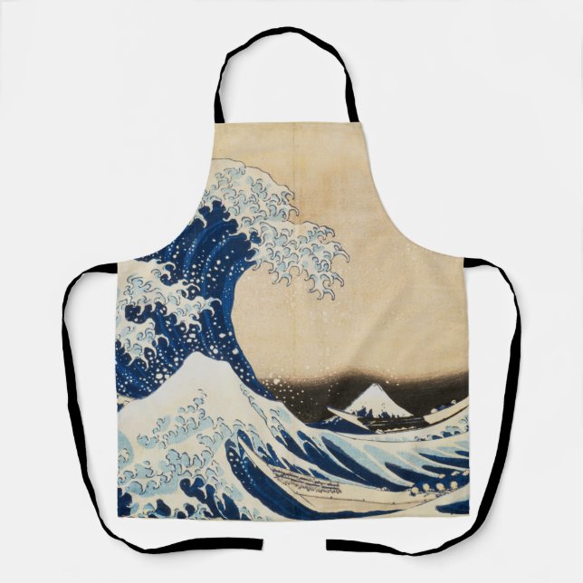 Tablier La Grande Vague au large de Kanagawa par Hokusai (Recto)