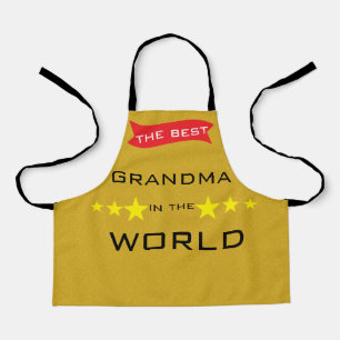 Tablier La meilleure grand-mère du monde en or