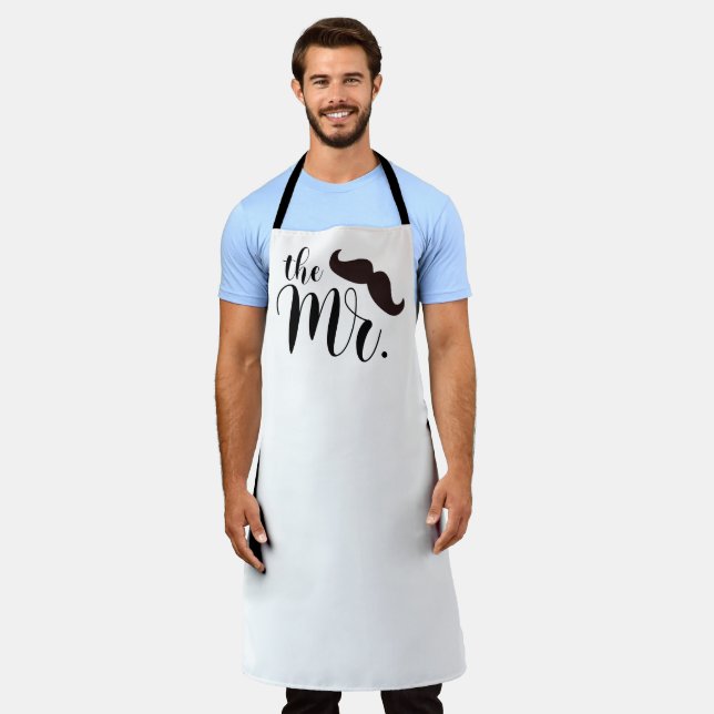 Tablier La Moustache noire Brown M. Quote (Porté)