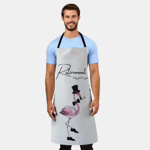 Tablier La retraite te va bien ! Flamant rose rose Dapper