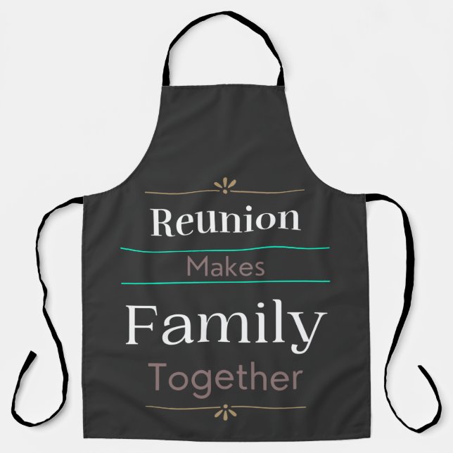 Tablier La Réunion Rassemble La Famille (Recto)