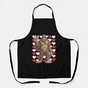 Tablier La Saint-Valentin Bigfoot Cœurs Drôles d'amour de 