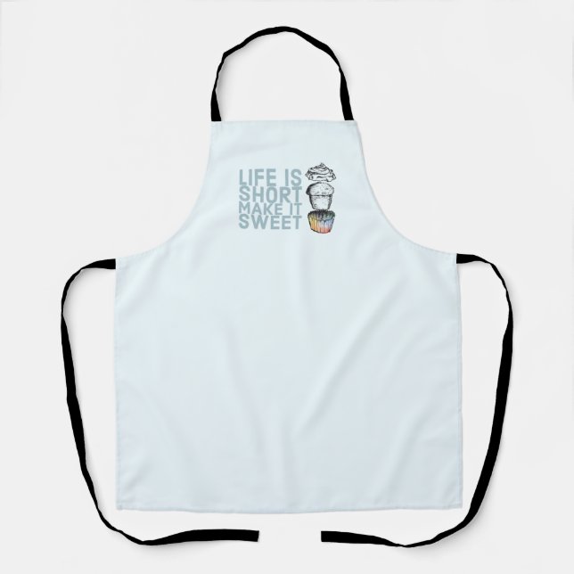 Tablier La vie est courte, faites-la douceur Cupcake Apron (Recto)