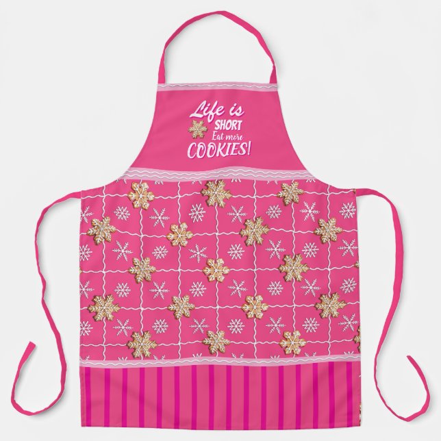 Tablier La vie est courte ! Mangez Plus De Cookies ! Tabli (Recto)