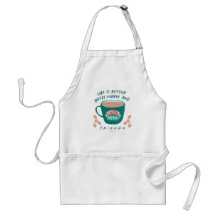 Tablier La vie est meilleure avec du café et des AMIS™