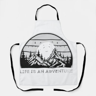 Tablier La vie est une aventure Sunset Mountain Vintage
