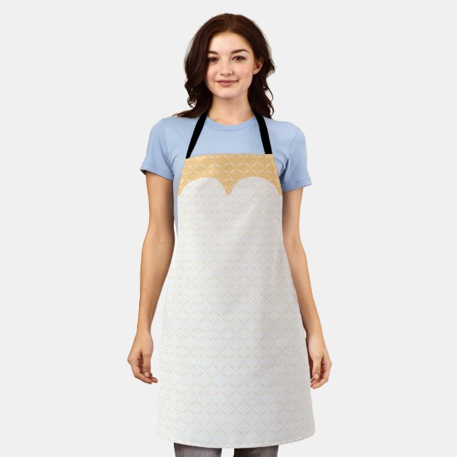 Tablier Lacy, Paille, Blanc, Porte-culotte (Porté)