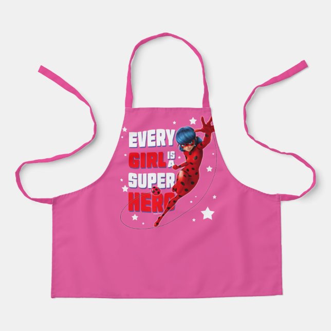 Tablier Ladybug Every Girl est un super héros (Recto)