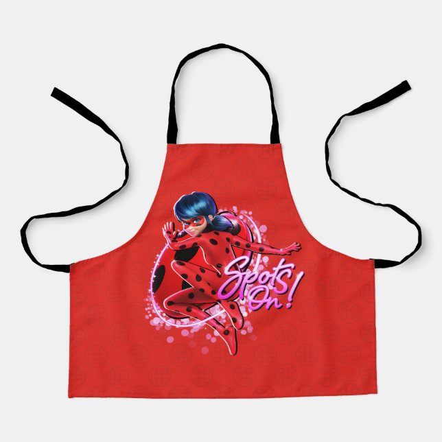 Tablier Ladybug miraculeux | Spots Sur Graphic (Recto)