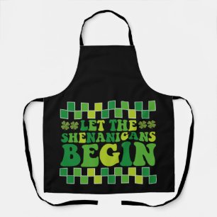Tablier Laissez Les Shenanigans Commencer Irish Super Retr