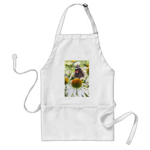 Tablier L'amiral papillon sur la fleur