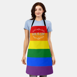 Tablier L'amour est amour arc-en-ciel Fierté LGBTQ